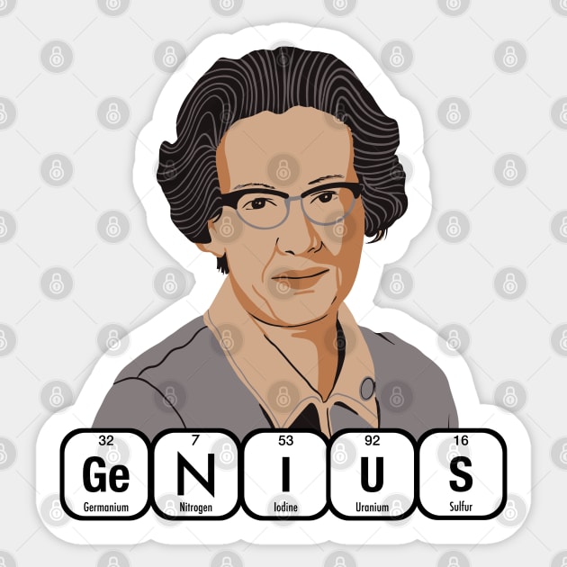 GENIUS Katherine Johnson Sticker by firstsapling@gmail.com